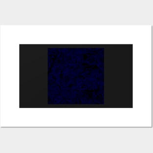 Dark blue pixels Posters and Art